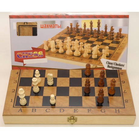 i5-53 Шахи 3 в 1 дерево (48 х 48 см)